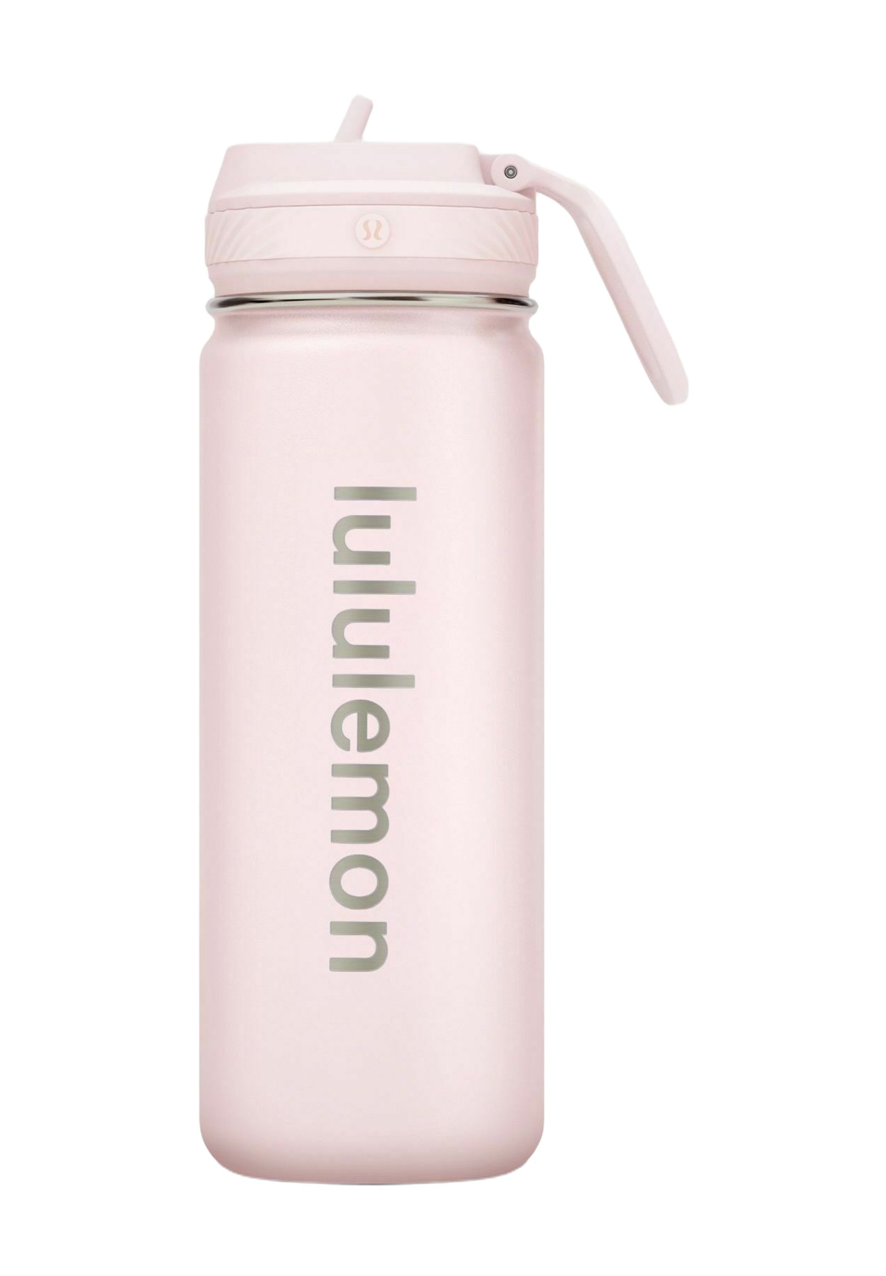 Металлическая бутылка для напитков BACK TO LIFE STRAW 532 мл, цвет розовый перламутр